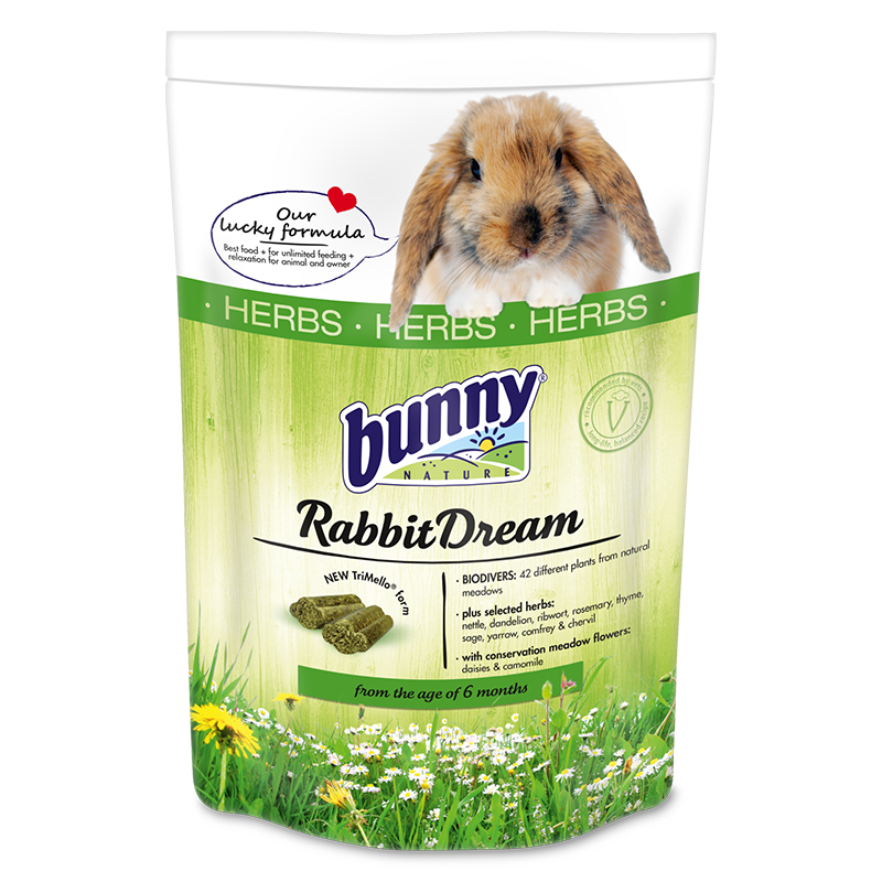Bunny Nature RabbitDream HERBS (4 kg) - kaninfoder med ekstra urter